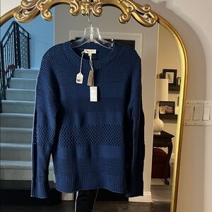 Women's Navy Crewneck Sweater